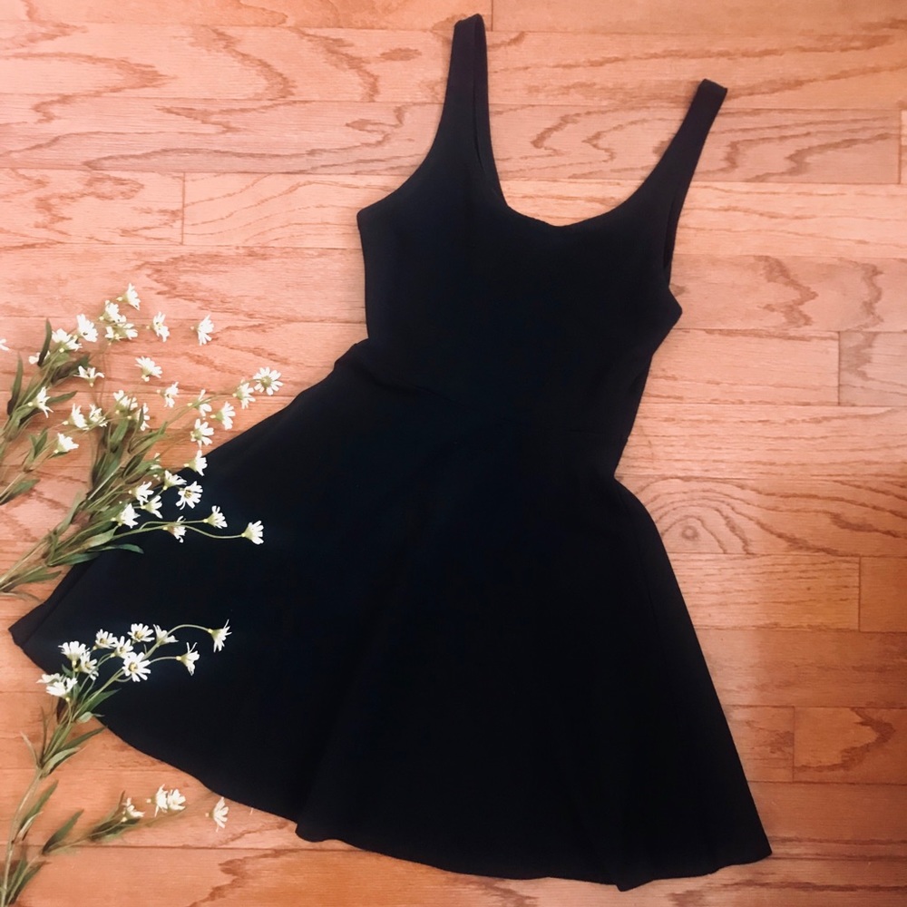 Express Little Black Skater Dress